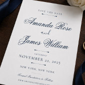 Modèle de faire-part de mariage de luxe minimal Na