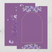 Modèle de faire-part de mariage élégant (Devant / Derrière)