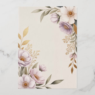 Modèle de faire-part de mariage élégant floral