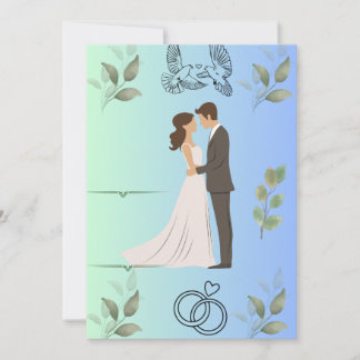 Modèle de faire-part de mariage élégant moderne |