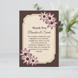 Modèle de faire-part de mariage floral élégant pou