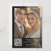 Modèle de faire-part de mariage Moody Elegance num (Dos)