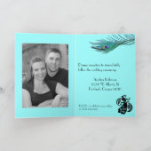 Modèle de Faire-part de mariage Peacock (Intérieur)