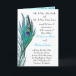 Modèle de Faire-part de mariage Peacock<br><div class="desc">Faire-part de mariage</div>