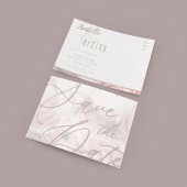 Modèle de faire-part de peonies à date fixe