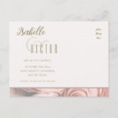 Modèle de faire-part de peonies à date fixe (Dos)