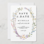 Modèle de faire-part de Wildflower (Devant)