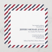 Modèle de Faire-part d'obtention de diplômes par r (Devant / Derrière)