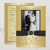 Modèle de faire-part photo pour les 50 ans de mari (Devant / Derrière)