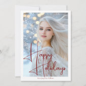 Modèle de Fêtes de fin d'année Photo de tête d'act (Devant)