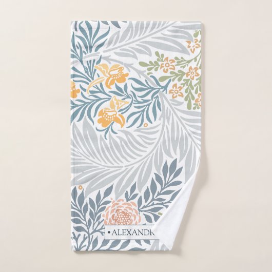 Modèle de feuille de motif floral tropical (Serviette à main)
