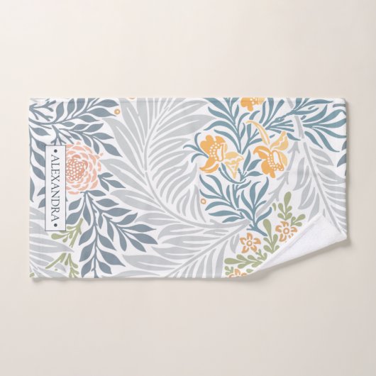 Modèle de feuille de motif floral tropical (Serviette à main)