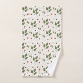 modèle de feuille design (Serviette à main)
