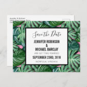 Modèle de feuilles tropicales vertes exotiques pou (Devant / Derrière)