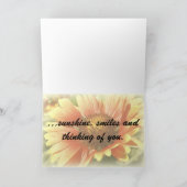 Modèle de fleur baignée de soleil pour penser à vo (Intérieur)