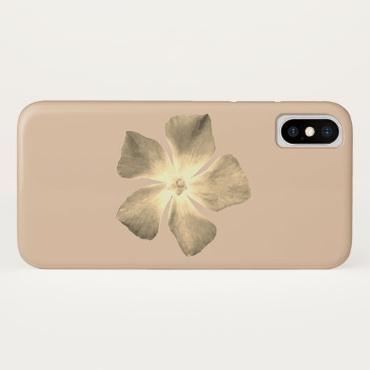 modèle de fleur coque iphoneX pomme (Dos (Horizontal))