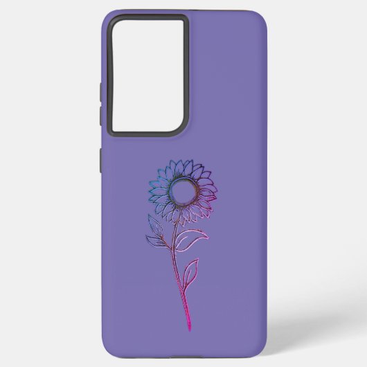 modèle de fleur ultra coque samsung galaxy s21 (Verso)