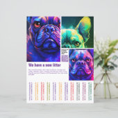 modèle de flyer de chiots à vendre avec QR code (Debout devant)