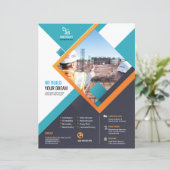 Modèle de flyer de construction professionnelle (Debout devant)