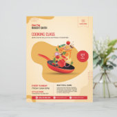 Modèle de Flyer de Cours de Cuisine (Debout devant)