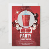 Modèle de Flyer de la Coupe Rouge | Invitation mod (Devant)