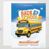 Modèle de flyer de rentrée scolaire (Devant / Derrière)