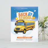 Modèle de flyer de rentrée scolaire (Debout devant)