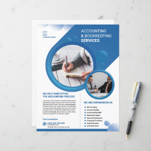 Modèle de Flyer de Service de Comptabilité et de T
