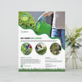 Modèle de Flyer de Service d'Entretien de Jardin (Debout devant)