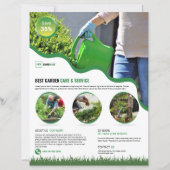 Modèle de Flyer de Service d'Entretien de Jardin (Devant)