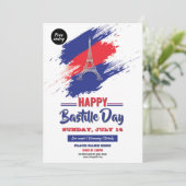 Modèle de flyer d'invitation à la fête de la Basti (Debout devant)