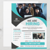 Modèle de flyer d'offre d'emploi (Devant / Derrière)