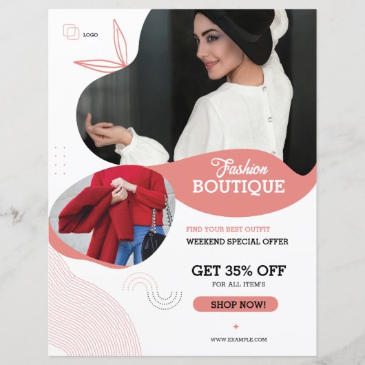 Modèle de Flyer pour Boutique de Mode (Devant)