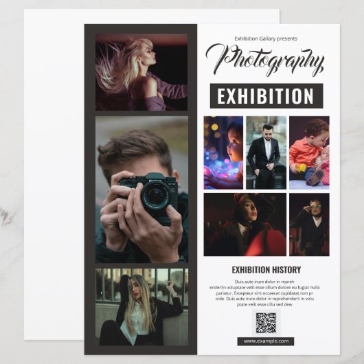 Modèle de Flyer pour Exposition de Photographie (Devant / Derrière)