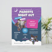 Modèle de flyer pour la soirée des parents (Debout devant)