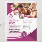 Modèle de flyer pour salon de beauté et spa (Devant)