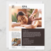 Modèle de flyer pour service de spa et de soins de (Devant)