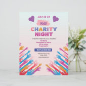 Modèle de flyer pour soirée caritative pour enfant (Debout devant)