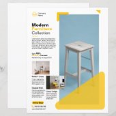 Modèle de flyer promotionnel pour meubles (Devant / Derrière)