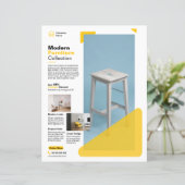 Modèle de flyer promotionnel pour meubles (Debout devant)