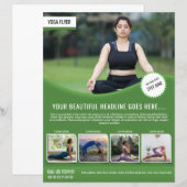 Modèle de flyer Yoga et Fitness (Devant / Derrière)