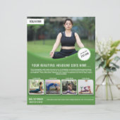 Modèle de flyer Yoga et Fitness (Debout devant)