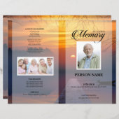 Modèle de funérailles au coucher du soleil (Devant / Derrière)