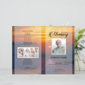 Modèle de funérailles au coucher du soleil (Debout devant)