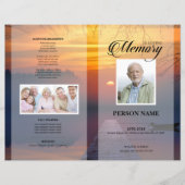 Modèle de funérailles au coucher du soleil (Devant)