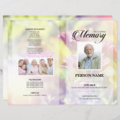 Modèle de funérailles fleuries (Devant / Derrière)