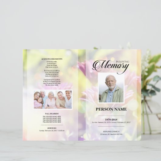 Modèle de funérailles fleuries (Debout devant)