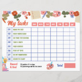 Modèle de graphique de corvée (Devant)