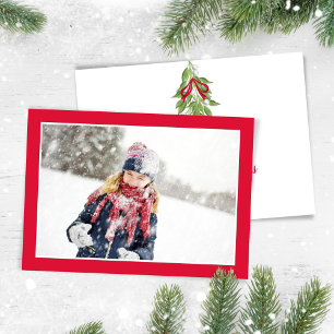 Modèle de gui pour photo de Noël rouge