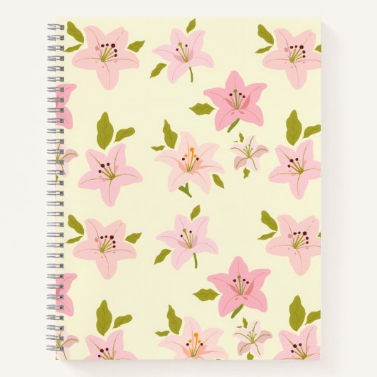 Modèle de jardin floral Cahier mignon (Devant)